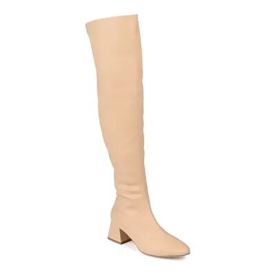 Journee Collection Melika Tru Comfort Foam Women's Thigh-High Boots, Size: 8 Wc, Med Brown