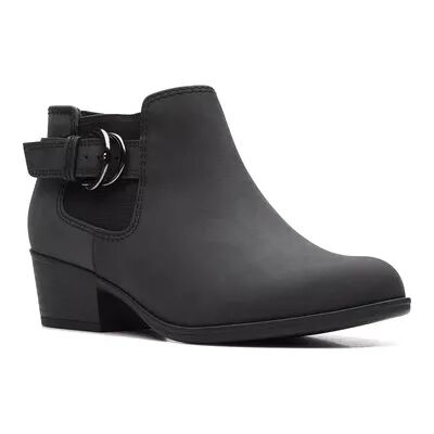 Clarks Adreena Field Women's Leather Ankle Boots, Size: 8.5, Black