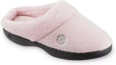 isotoner Women's isotoner Mixed Microterry Hoodback Slippers, Size: 9.5 - 10, Brt Pink