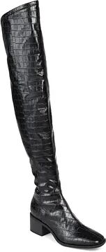 Journee Collection Mariana Tru Comfort Foam Women's Thigh High Boots, Size: 12 Medium XWc, Croco