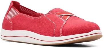 Clarks Cloudsteppers Breeze Skip Women's Slip-On Shoes, Size: 10 Wide, Med Pink