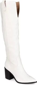 Journee Collection Therese Tru Comfort Foam Women's Knee-High Boots, Size: 11 W Wc, Lt Beige