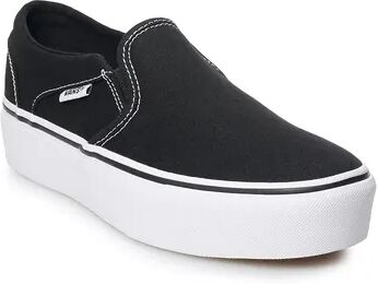 Vans Asher Women's Platform Skate Shoes, Size: 8.5, Black