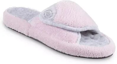 isotoner Women's isotoner Microterry Pillowstep Spa Slippers with Memory Foam, Size: 9-10, Pink