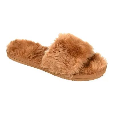 Journee Collection Dawn Women's Slippers, Size: 10, Brown
