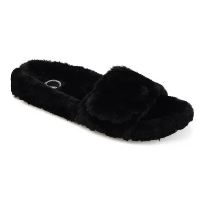 Journee Collection Shadow Women's Slippers, Size: 8, Black