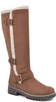 Cliffs by White Mountain Merritt Women's Knee-High Boots, Size: 8 Wide, Brown Over