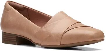 Clarks Tilmont Clara Women's Leather Slip-On Dress Shoes, Size: 11, Lt Beige