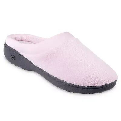 isotoner Women's isotoner Microterry Hoodback Clog Slippers, Size: 9-10, Pink