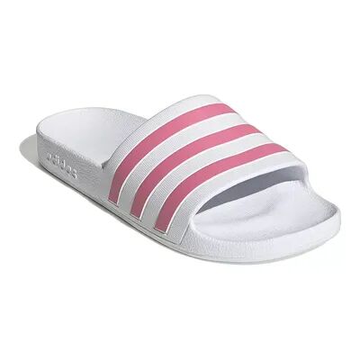 adidas Adilette Aqua Women's Slide Sandals, Size: 7, White