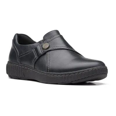 Clarks Caroline Pearl Women's Leather Slip-On Shoes, Size: 6 Wide, Oxford