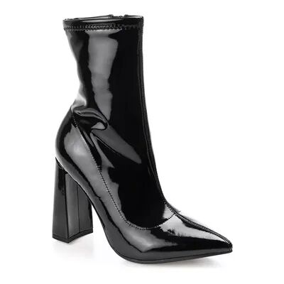 Journee Collection Veralee Tru Comfort Foam Women's High Heel Ankle Boots, Size: 8.5, Black
