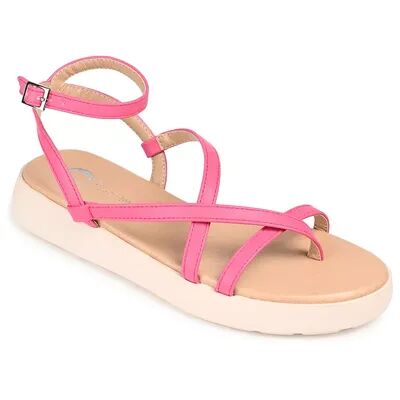 Journee Collection Jeselia Tru Comfort Foam Women's Ankle Strap Sandals, Size: Medium (7), Pink