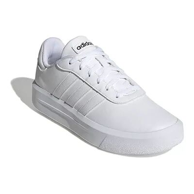 adidas Court Platform Women's Lifestyle Skateboarding Shoes, Size: 9, White