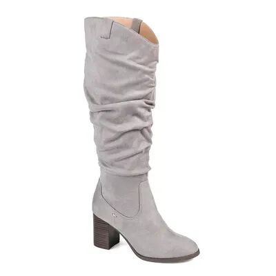 Journee Collection Aneil Women's Knee-High Boots, Size: 11 W XWc, Grey