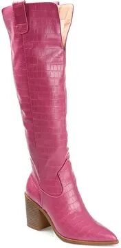 Journee Collection Therese Tru Comfort Foam Women's Knee-High Boots, Size: 11 W Wc, Pink