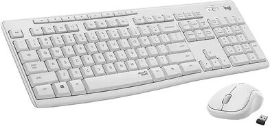 Logitech MK295 Silent Wireless Keyboard and Mouse - White, Multicolor