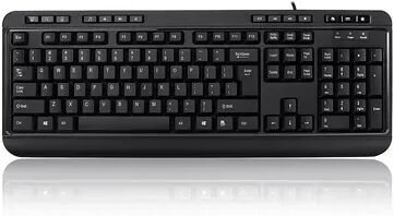 Adesso Multimedia Desktop Keyboard with 3-Port USB Hub, Multicolor