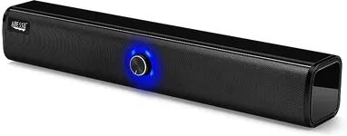 Adesso Xtream S6 Portable Bluetooth & Aux Sound Bar Speaker, Black