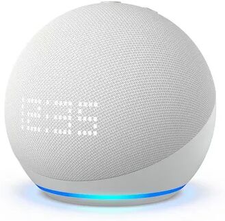 Amazon Echo Dot Smart Speaker with Clock - 2022 Release, White