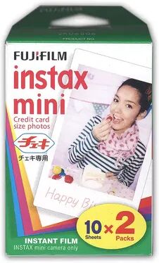 Fuji Instax Mini 2-Pack Instant Film, Multicolor