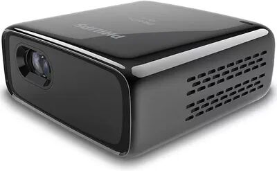 Philips PicoPix Micro Projector, LED DLP, 1h30 Battery Life, Wi-Fi Screen Mirroring, Black