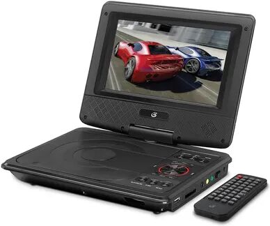 GPX 7-in. Portable DVD Player with Swivel Screen, Black