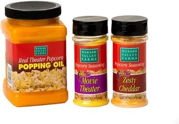 Wabash Valley Farms Real Theater Coconut Oil & Seasonings Set, Multicolor