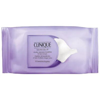 Clinique Take The Day Off Micellar Cleansing Towelettes for Face & Eyes Makeup Remover, Size: 50 CT, Multicolor