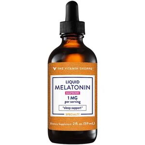 The Vitamin Shoppe Liquid Melatonin - Natural Raspberry, 1 MG, 2 fl oz, Multicolor
