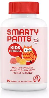 SmartyPants Vitamins Kids Formula Gummy Vitamin, Multicolor, 90 CT