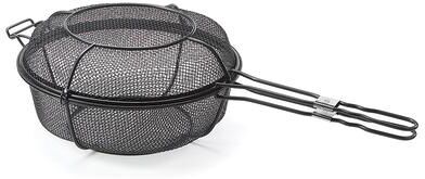 Vickerman Outset Nonstick Chef's Outdoor Grill Basket and Skillet, Black