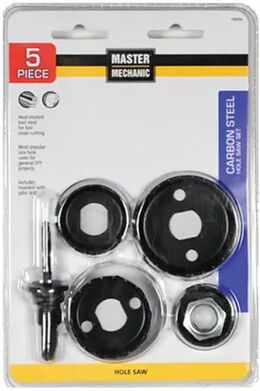 Disston 109264 Master Mechanic Hole Saw Set - 5 Piece, Multicolor