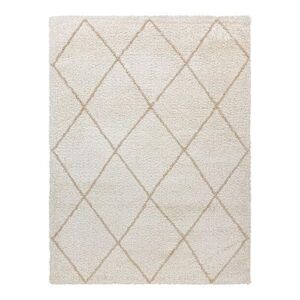 Gertmenian Holmby Diamond Shag Area Rug, Beig/Green, 2.5X6 Ft