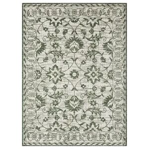 Nicole Miller New York Patio Country Ayala Botanical Floral Indoor Outdoor Area Rug, Lt Green, 8X10 Ft