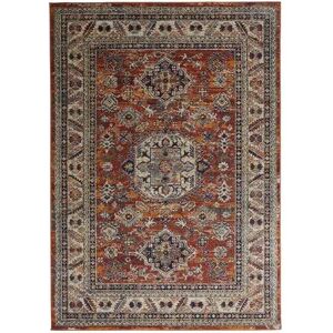 Weave & Wander Bellini Traditional Rug, White, 2X8 Ft