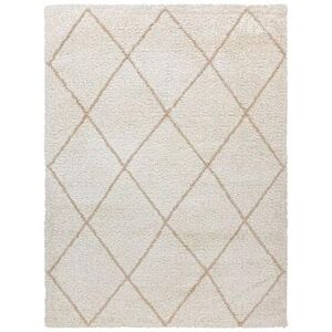 Gertmenian Holmby Diamond Shag Area Rug, Beig/Green, 8X10 Ft