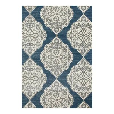 Art Carpet Abel Medallion Rug, Blue, 5X8 Ft