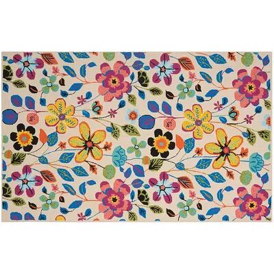 Safavieh Four Seasons Hialeah Floral Indoor Outdoor Rug, Multicolor, 2.5X4 Ft