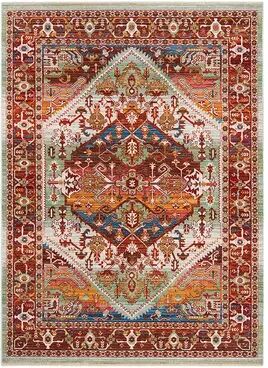 Safavieh Sutton Victoria Framed Floral Rug, Red/Coppr, 4X6 Ft