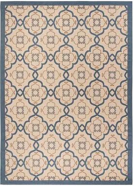 Safavieh Martha Stewart Alexa Rug, Blue, 4X5.5 Ft