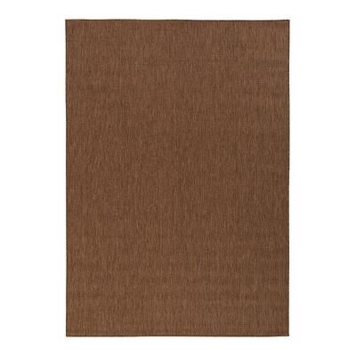 Ottomanson Jardin Indoor/Outdoor Trellis Area Rug, Dark Brown, 5X7 Ft