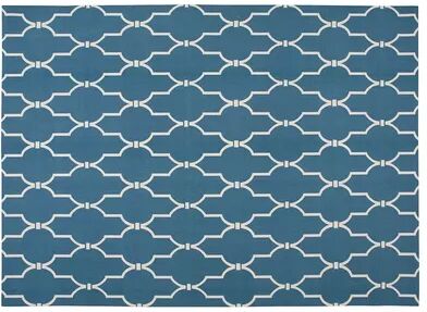 Nourison Home & Garden Wave Trellis Indoor Outdoor Rug, Blue, 4X6 Ft