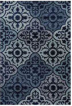 Art Carpet Abel Tilework Rug, Blue, 2X4 Ft