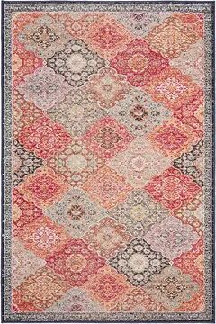 Safavieh Red/Aqua Montage Lyra Rug, 8X10 Ft