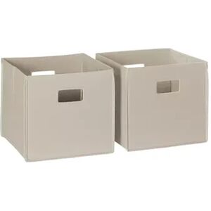 RiverRidge Kids Storage Bin 2-piece Set, Beig/Green, Furniture