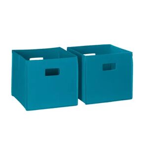 RiverRidge Kids Storage Bin 2-piece Set, Turquoise/Blue, Furniture