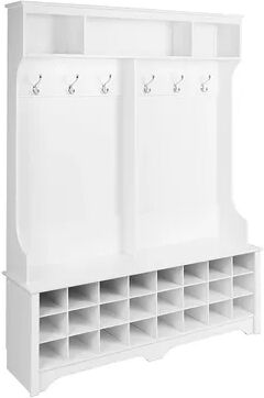 Prepac Wide Hall Tree Storage Cabinet, White