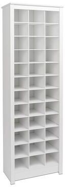 Prepac Tall Shoe Storage Cabinet, White