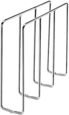 Rev-A-Shelf 596-10CR-52 Chrome U-Shaped Tray Divider Bakeware Cabinet Organizer, Silver